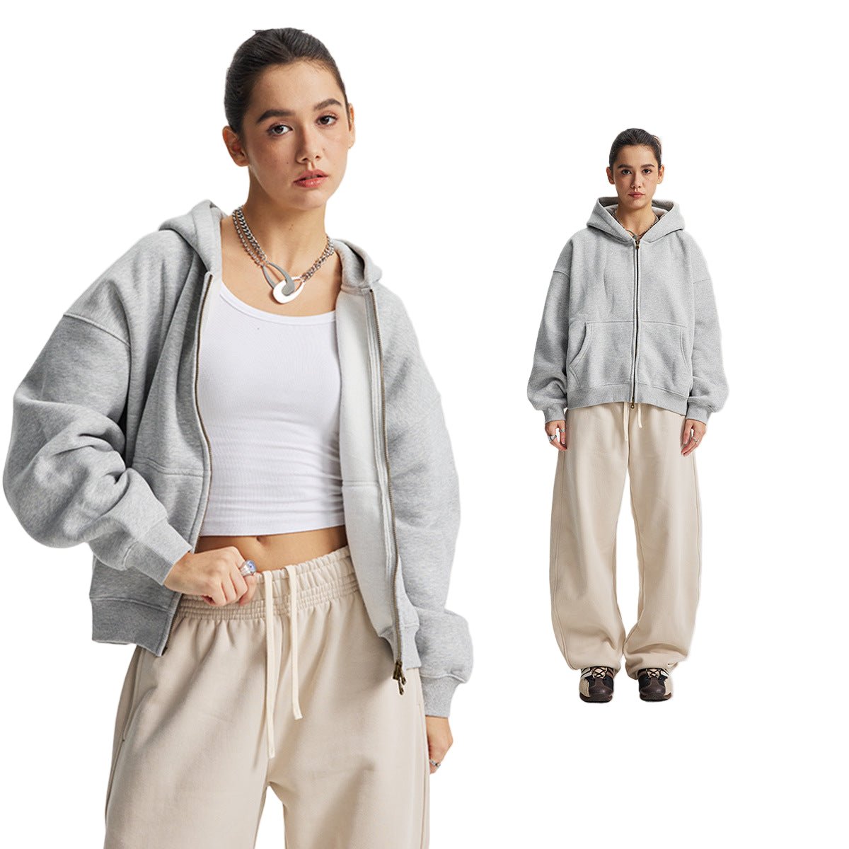 FASTCLOUDS - BOXY ZIP UP