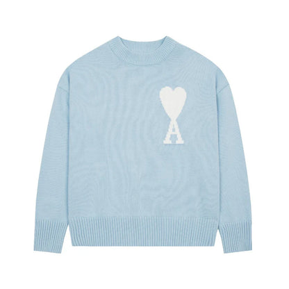HEART-CREW NECK SWEATER