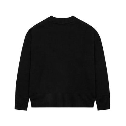 HEART-CREW NECK SWEATER